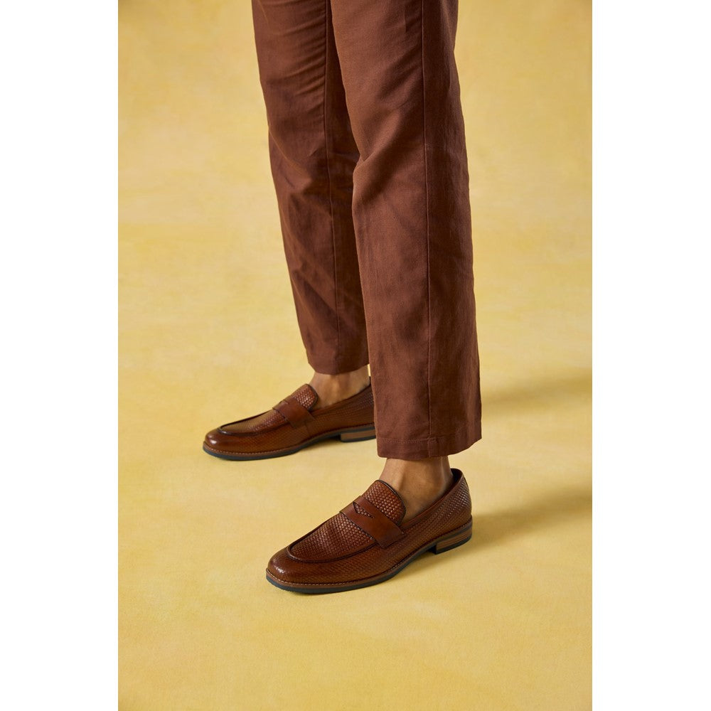 Mens Formal Slip On Shoes Tan Hush Puppies Mitchell Loafer