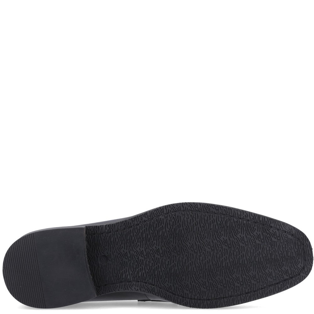 Mens Formal Slip On Shoes Black Hush Puppies Moses Loafer