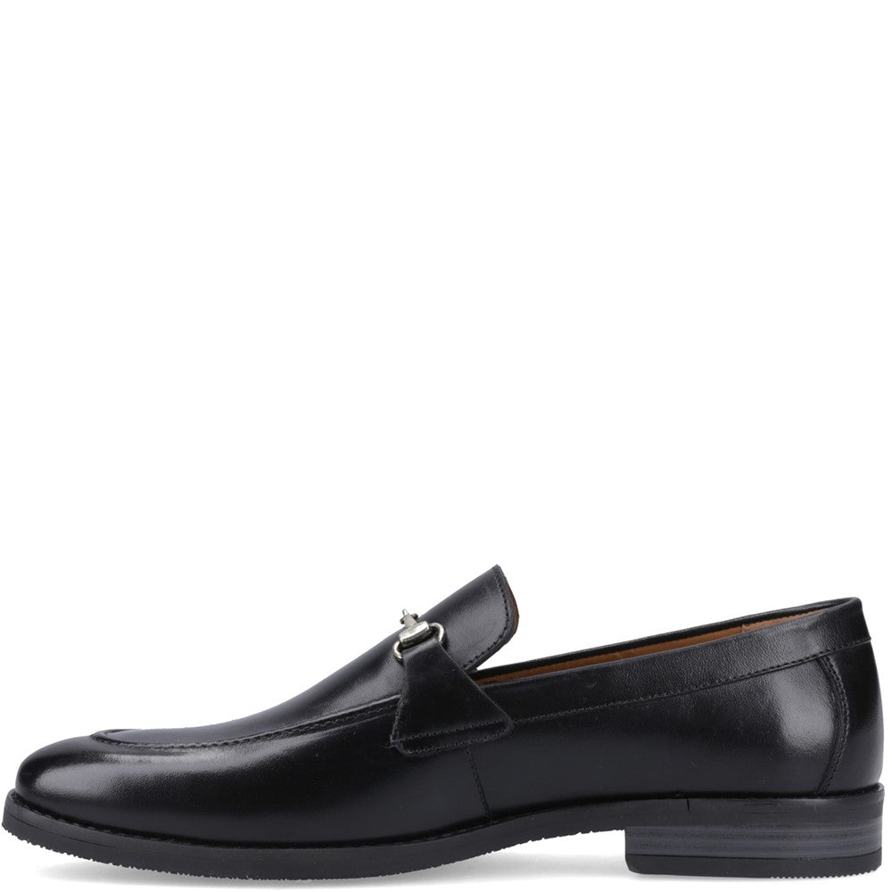 Mens Formal Slip On Shoes Black Hush Puppies Moses Loafer