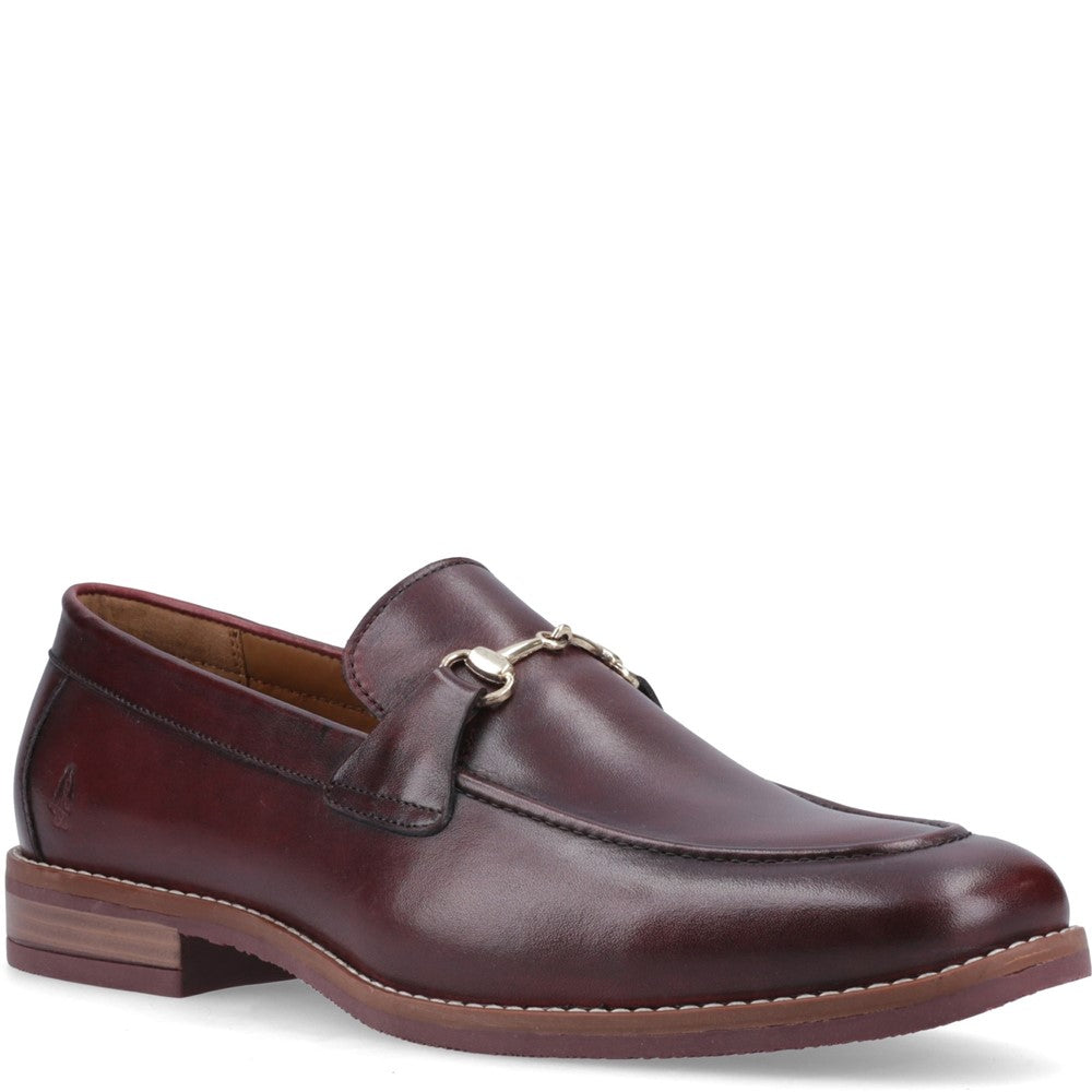 Mens Formal Slip On Shoes Bordeaux Hush Puppies Moses Loafer
