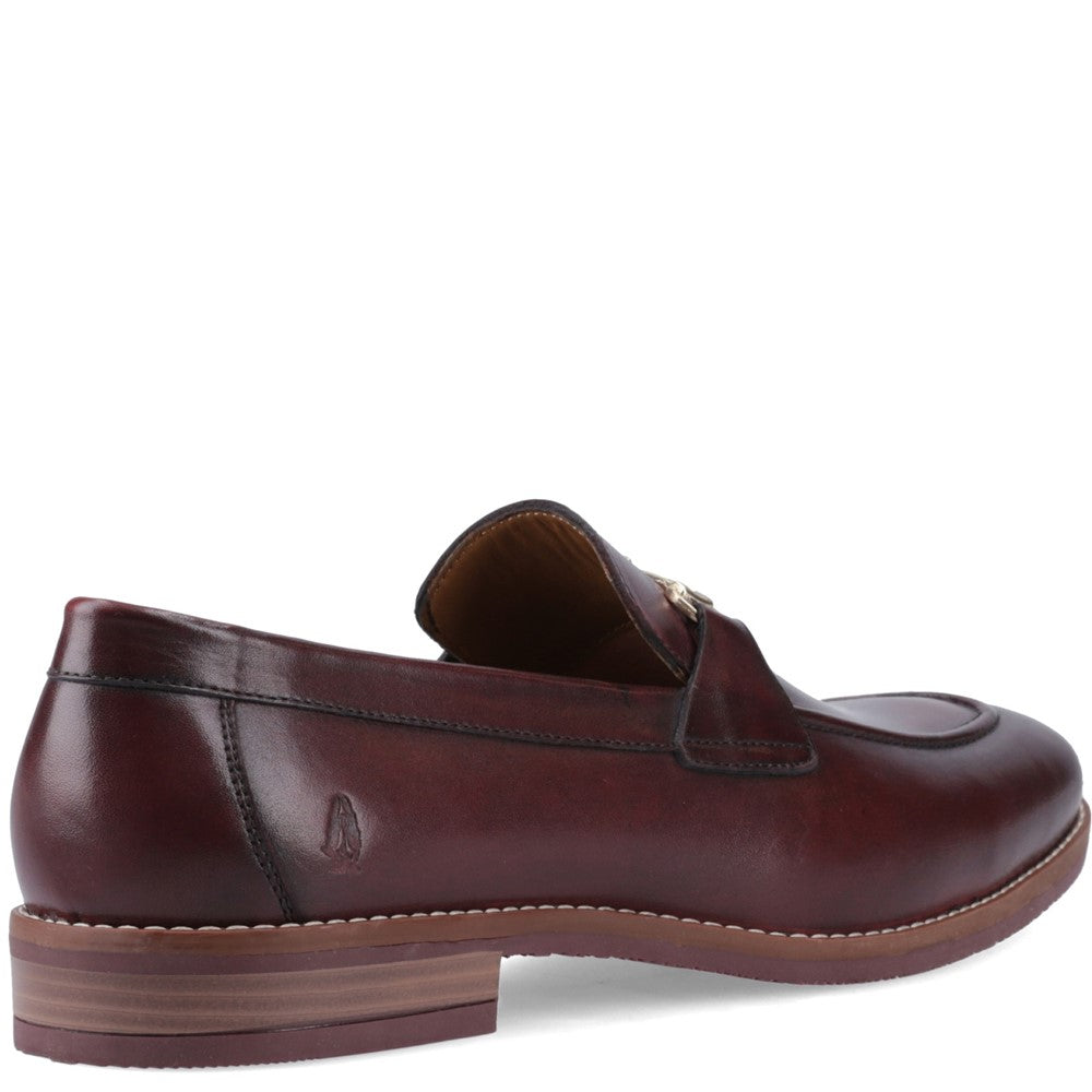 Mens Formal Slip On Shoes Bordeaux Hush Puppies Moses Loafer