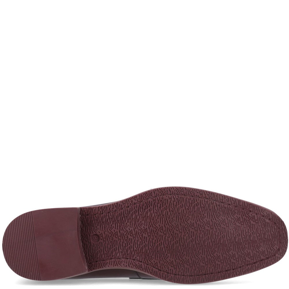 Mens Formal Slip On Shoes Bordeaux Hush Puppies Moses Loafer