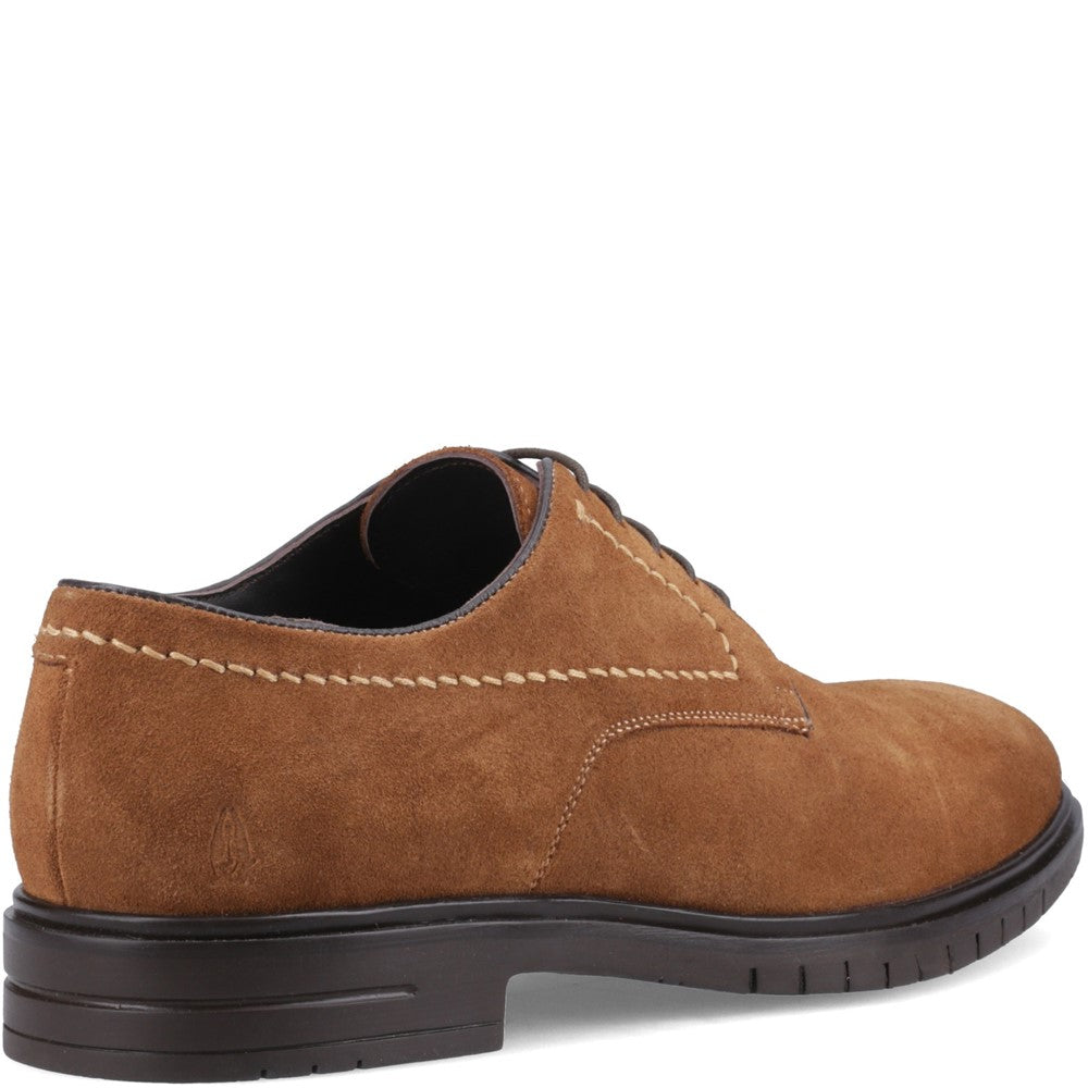 Mens Formal Lace Up Shoes Tan Hush Puppies Sterling Suede Shoe