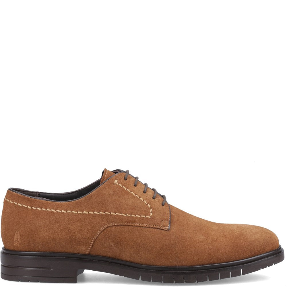 Mens Formal Lace Up Shoes Tan Hush Puppies Sterling Suede Shoe