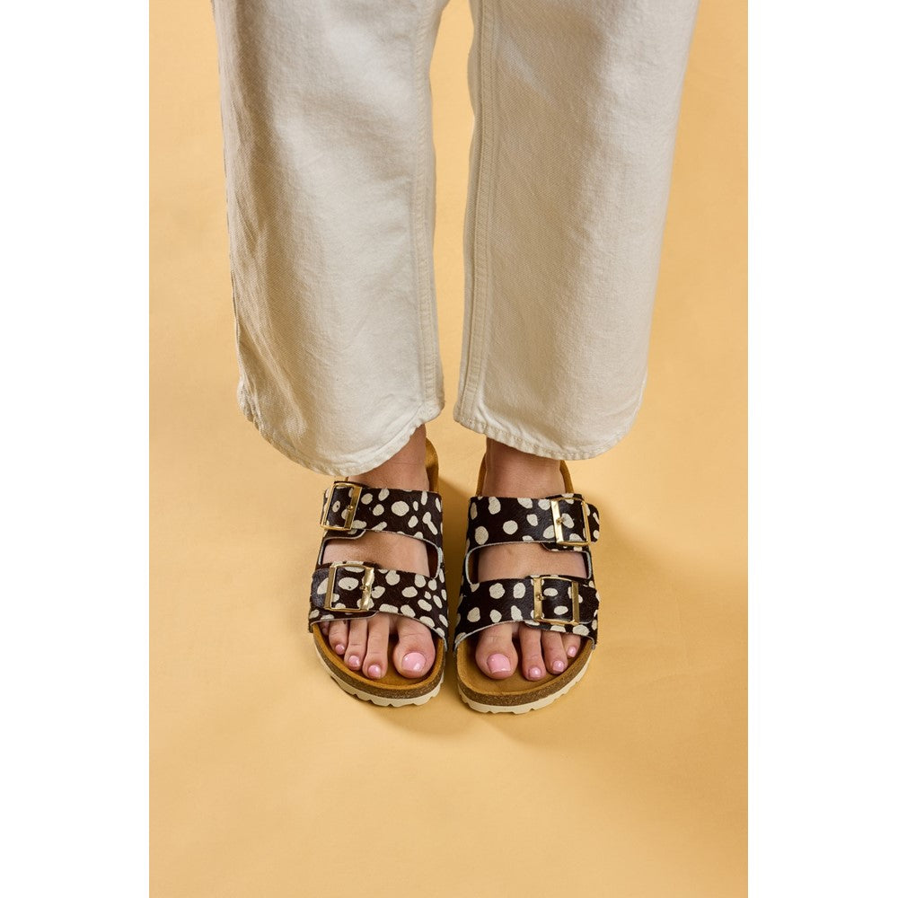 Sandal Ladies Summer Cheetah Hush Puppies Brixley Mule Sandal