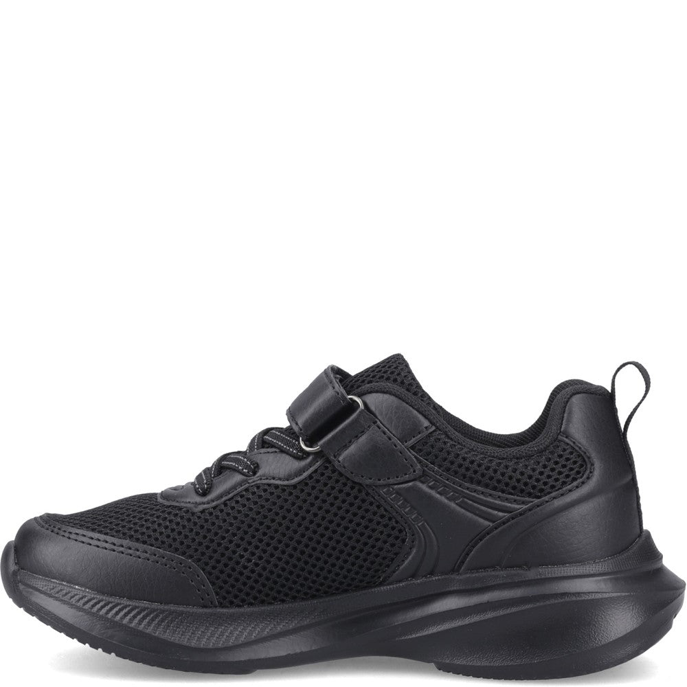 Boys BTS Black  Hush Puppies MARTY TRAINER JNR