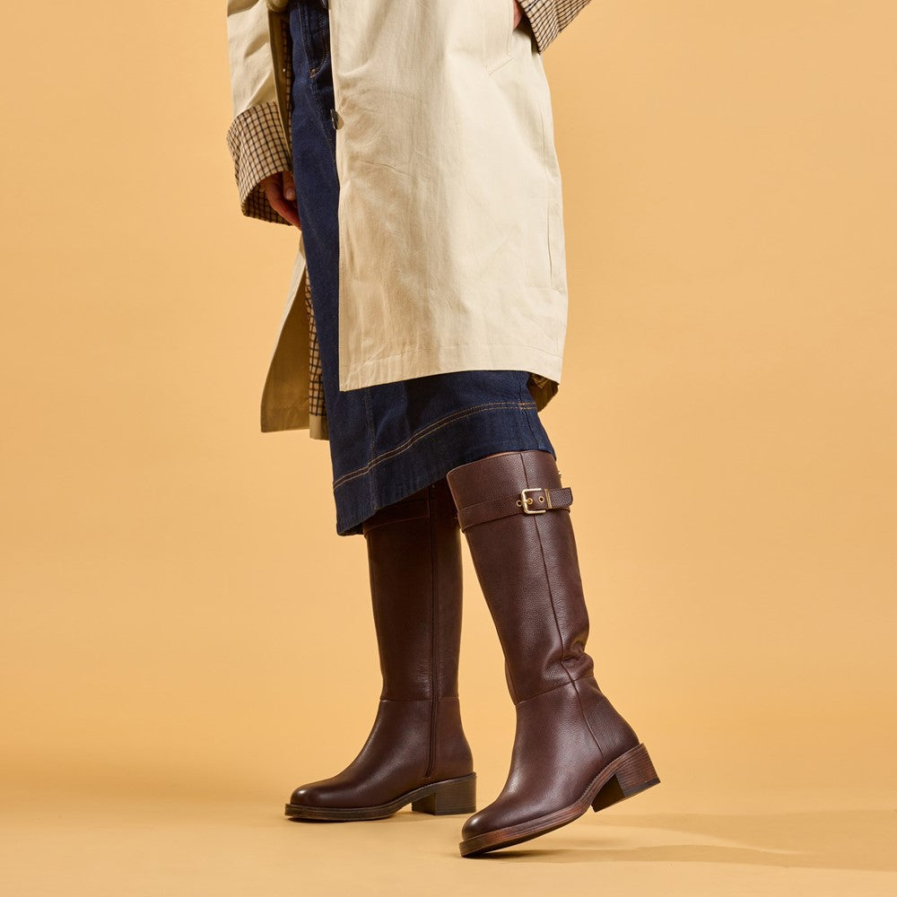 Ladies Long Boots Brown Hush Puppies Anita Long Boot
