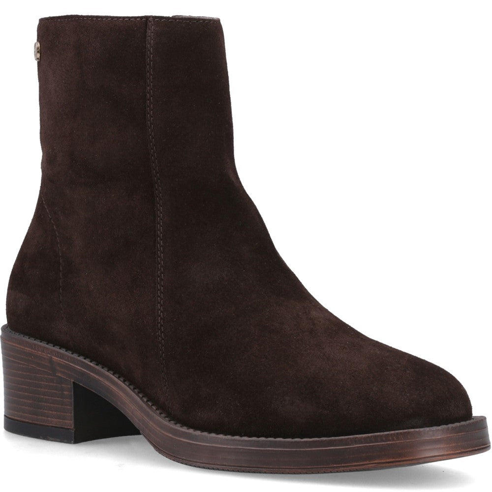 Ladies Ankle Boots Chocolate Hush Puppies Ayla Boot