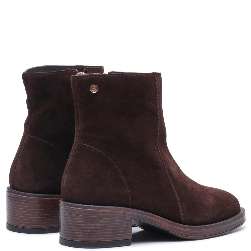 Ladies Ankle Boots Chocolate Hush Puppies Ayla Boot