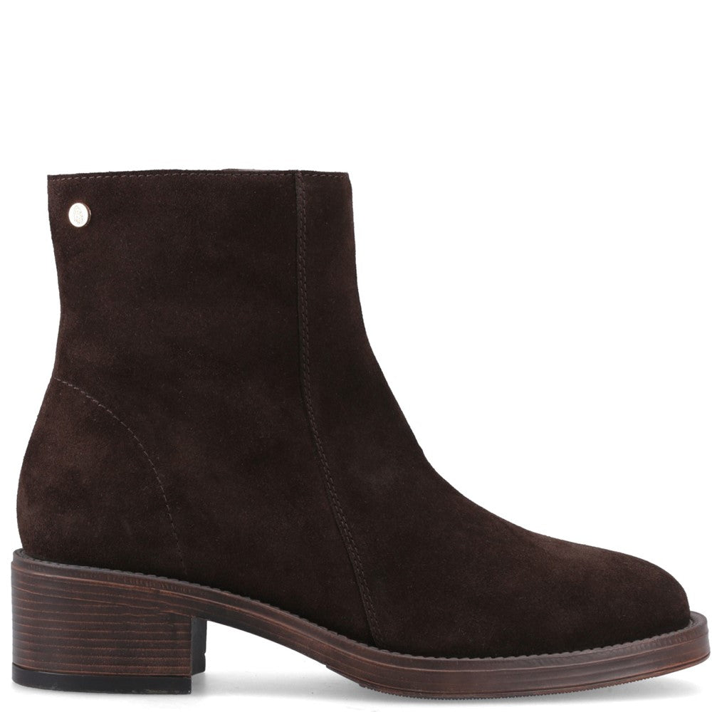Ladies Ankle Boots Chocolate Hush Puppies Ayla Boot