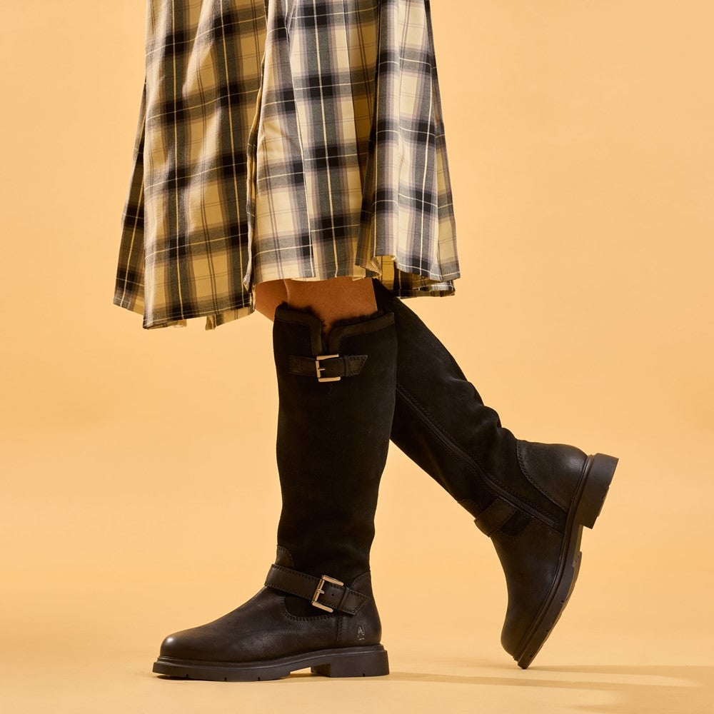Ladies Long Boots Black Hush Puppies Cressida Long Boot
