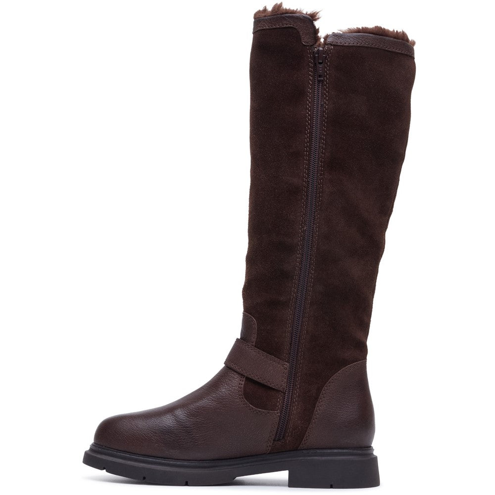 Ladies Long Boots Brown Hush Puppies Cressida Long Boot
