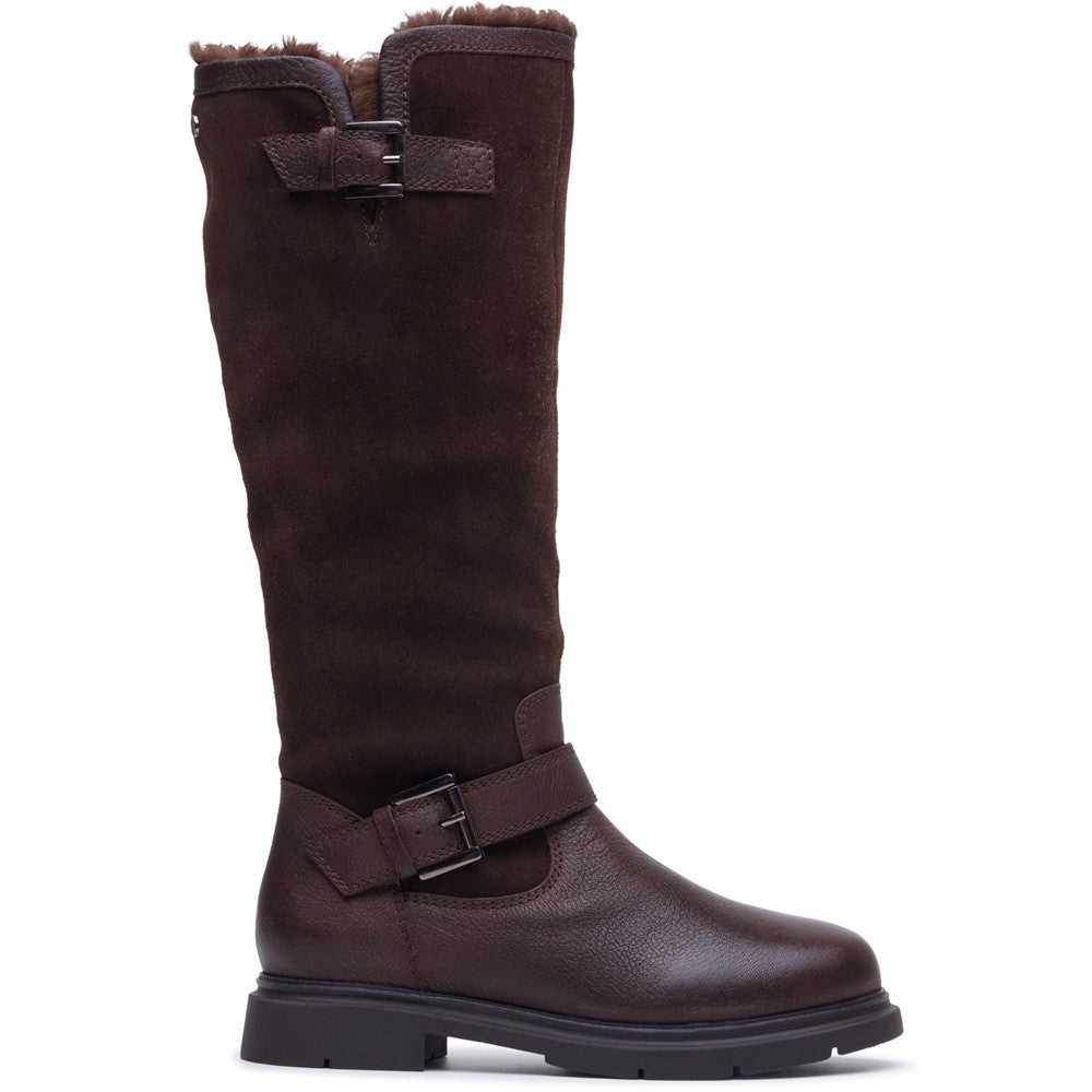 Ladies Long Boots Brown Hush Puppies Cressida Long Boot
