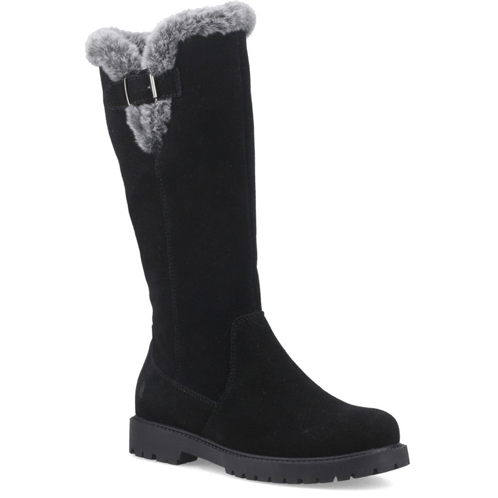 Ladies Long Boots Black Hush Puppies Honor Long Boot