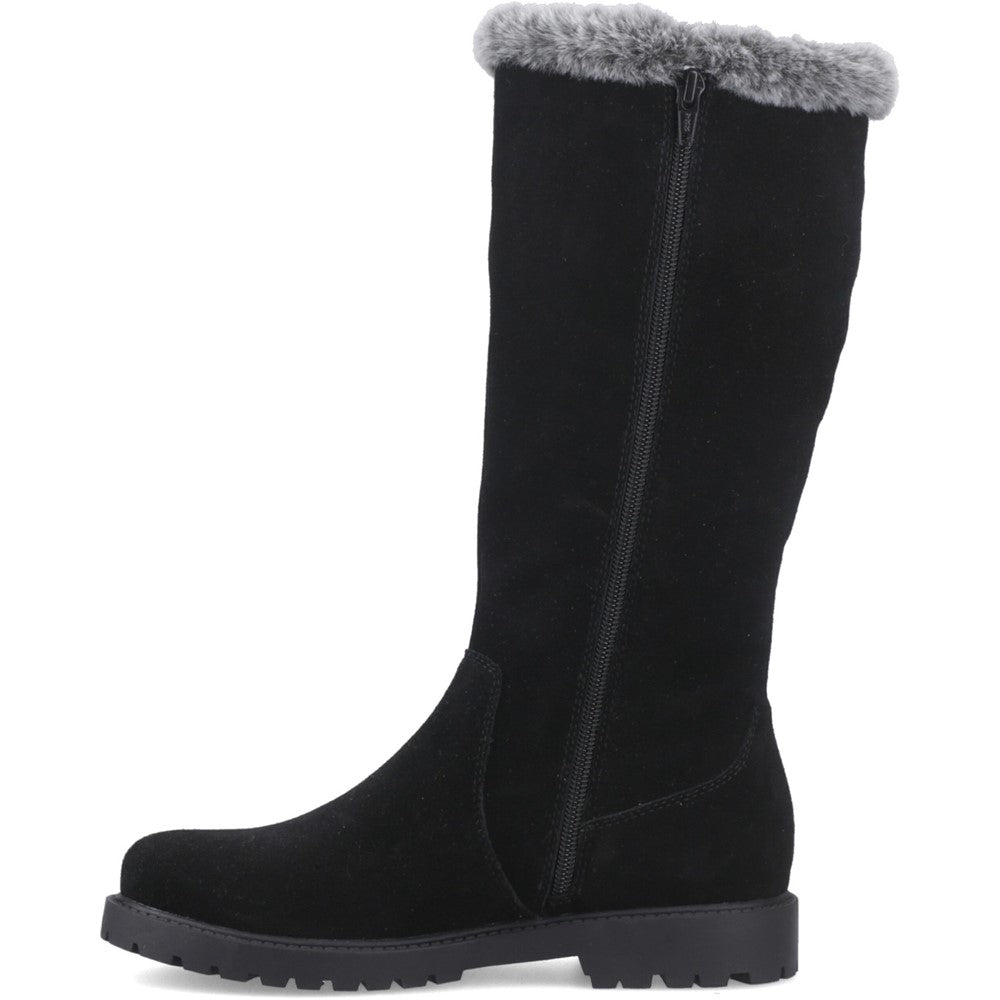 Ladies Long Boots Black Hush Puppies Honor Long Boot