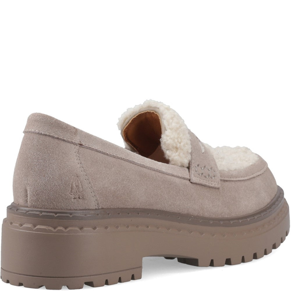 Slip On Ladies Shoes Taupe Hush Puppies Odessa Loafer