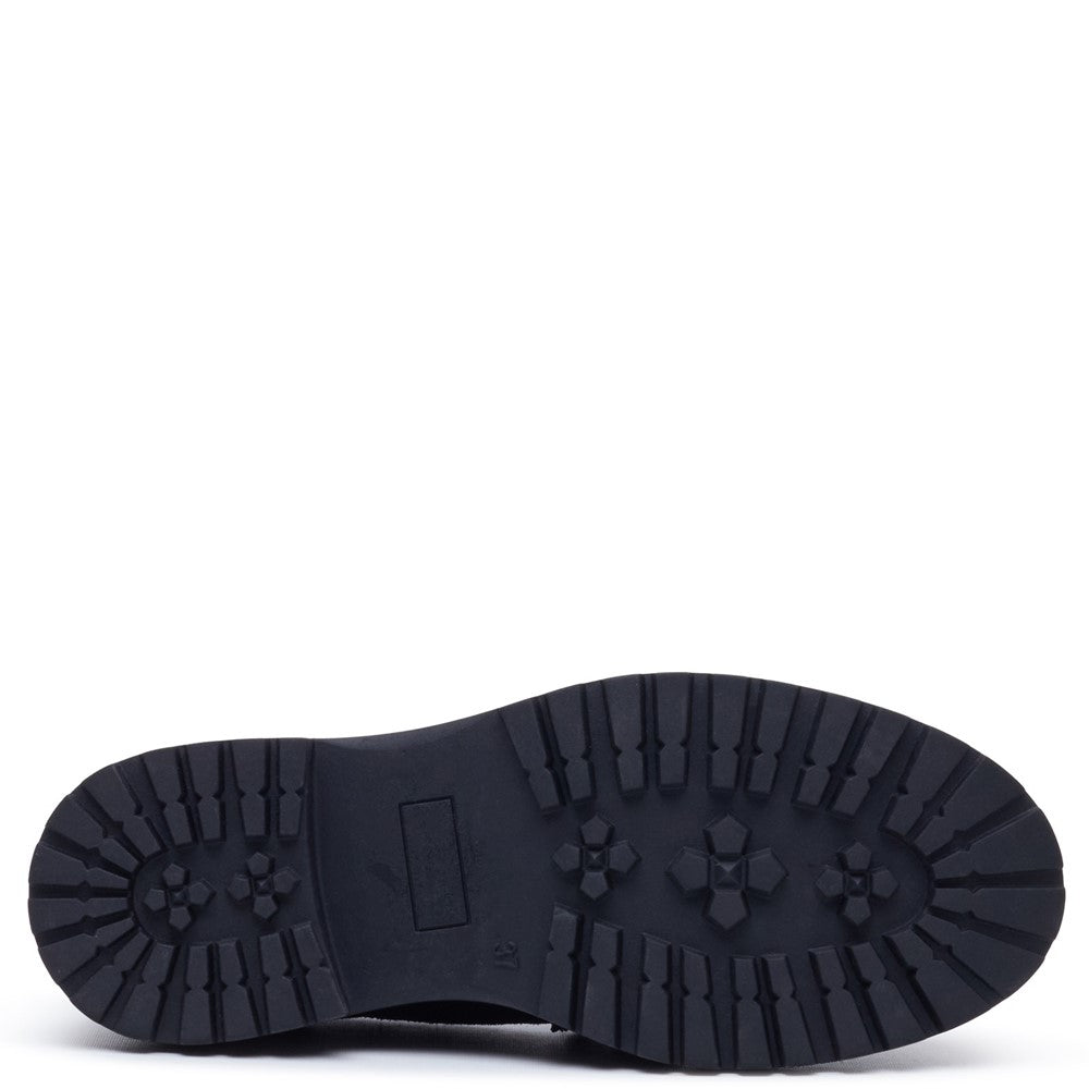 Slip On Ladies Shoes Black Suede Hush Puppies Odessa Loafer