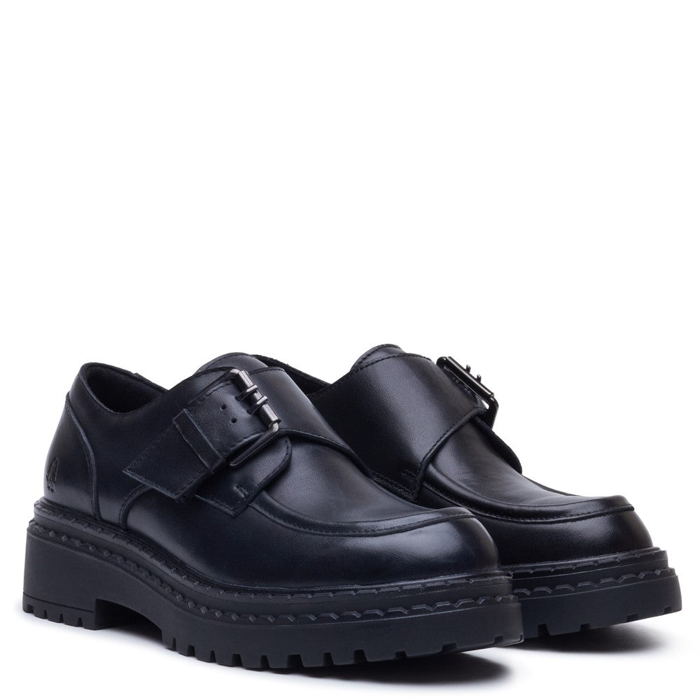 Lace Ladies Shoes Black Hush Puppies Orla Monk Shoe