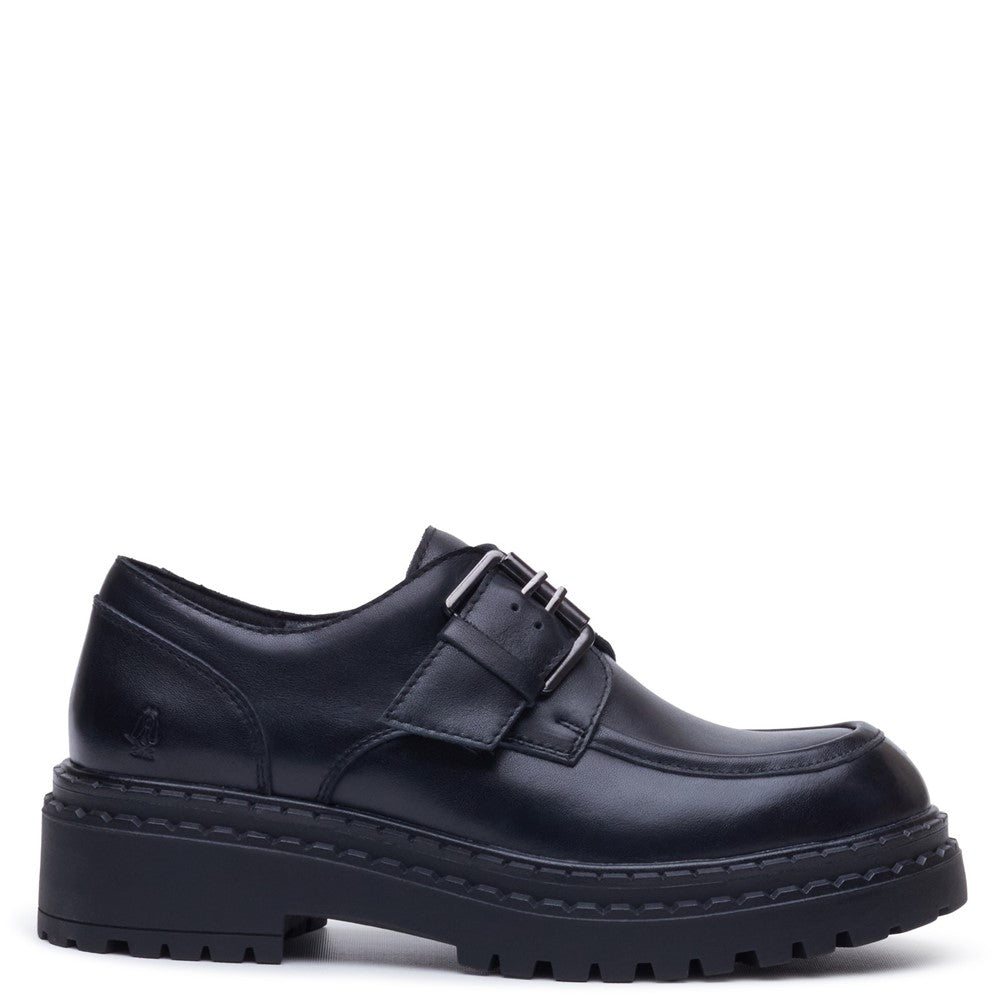 Lace Ladies Shoes Black Hush Puppies Orla Monk Shoe