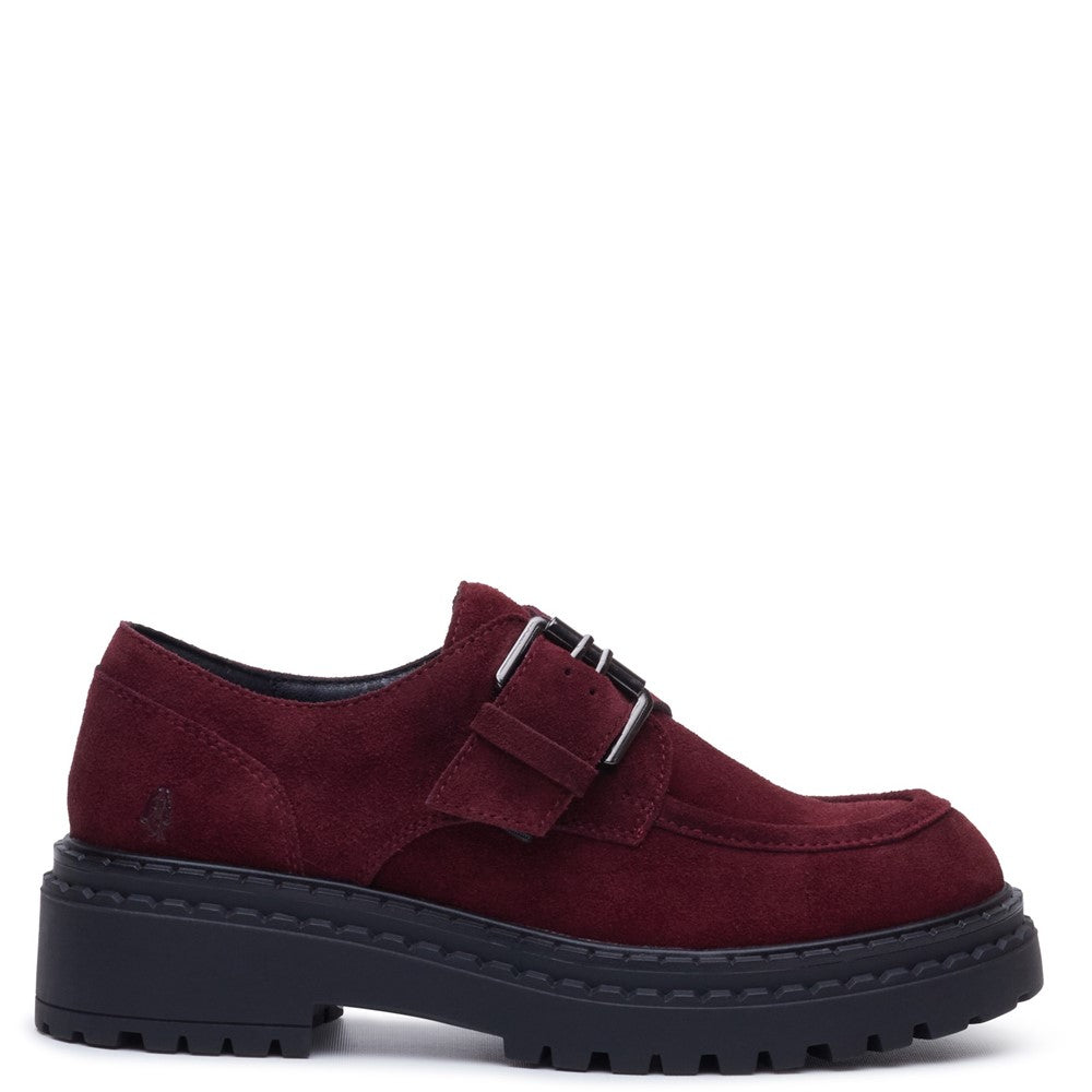 Lace Ladies Shoes Bordo Hush Puppies Orla Monk Shoe