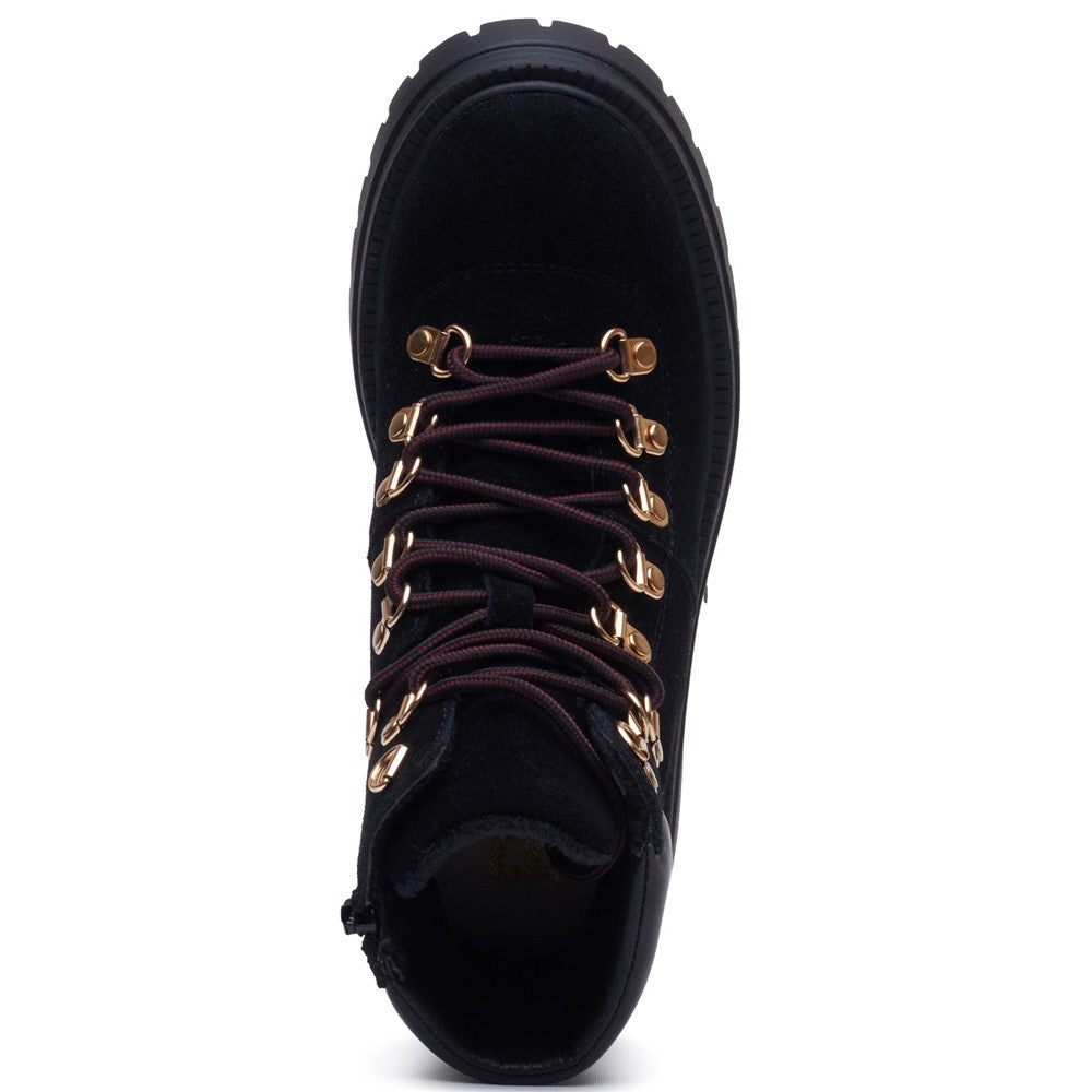 Ladies Ankle Boots Black Hush Puppies Robyn Hiker Boot