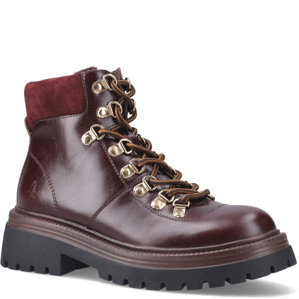 Ladies Ankle Boots Bordo Hush Puppies Robyn Hiker Boot