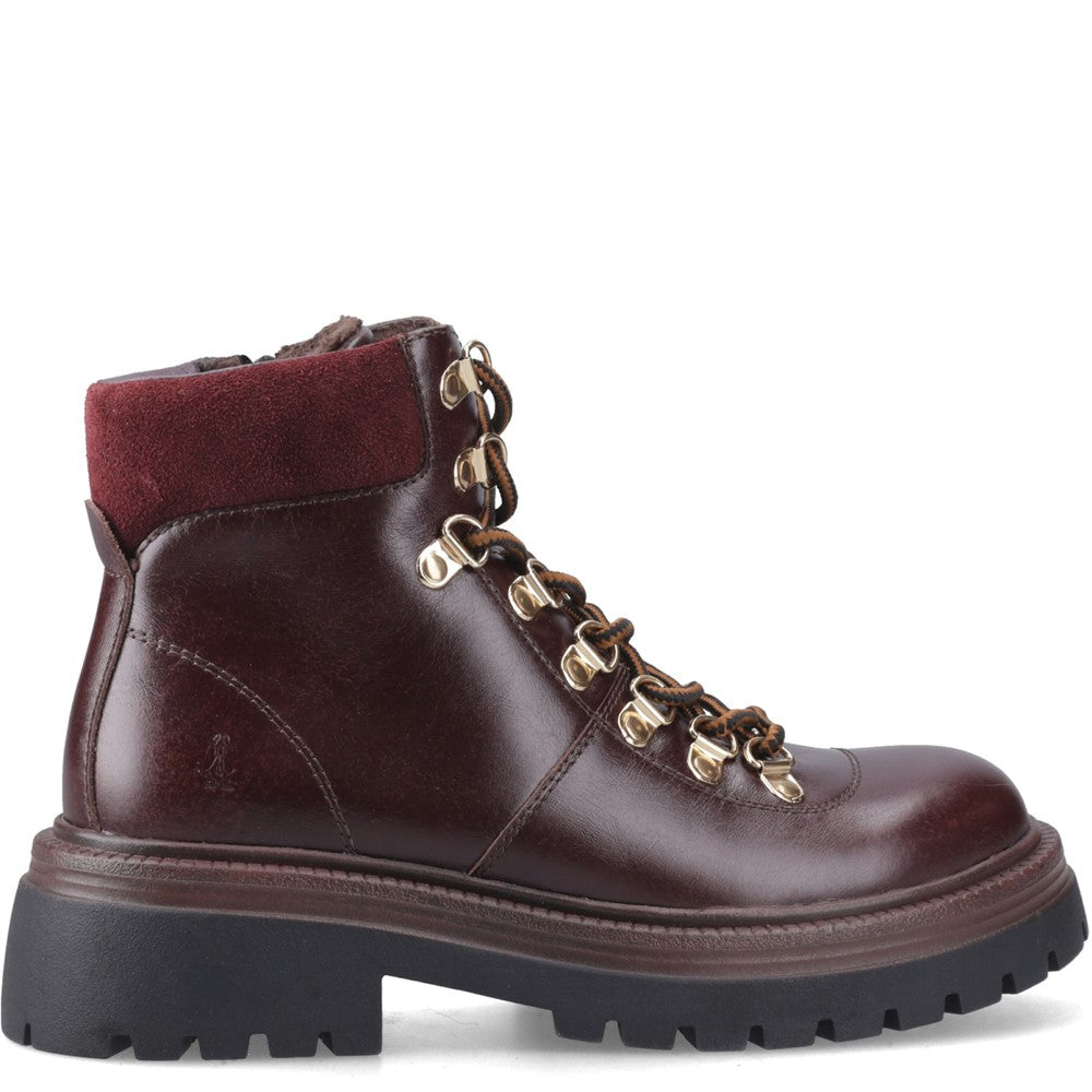 Ladies Ankle Boots Bordo Hush Puppies Robyn Hiker Boot