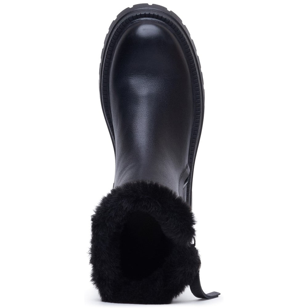 Ladies Mid Boot Black Hush Puppies Rosalind Boot