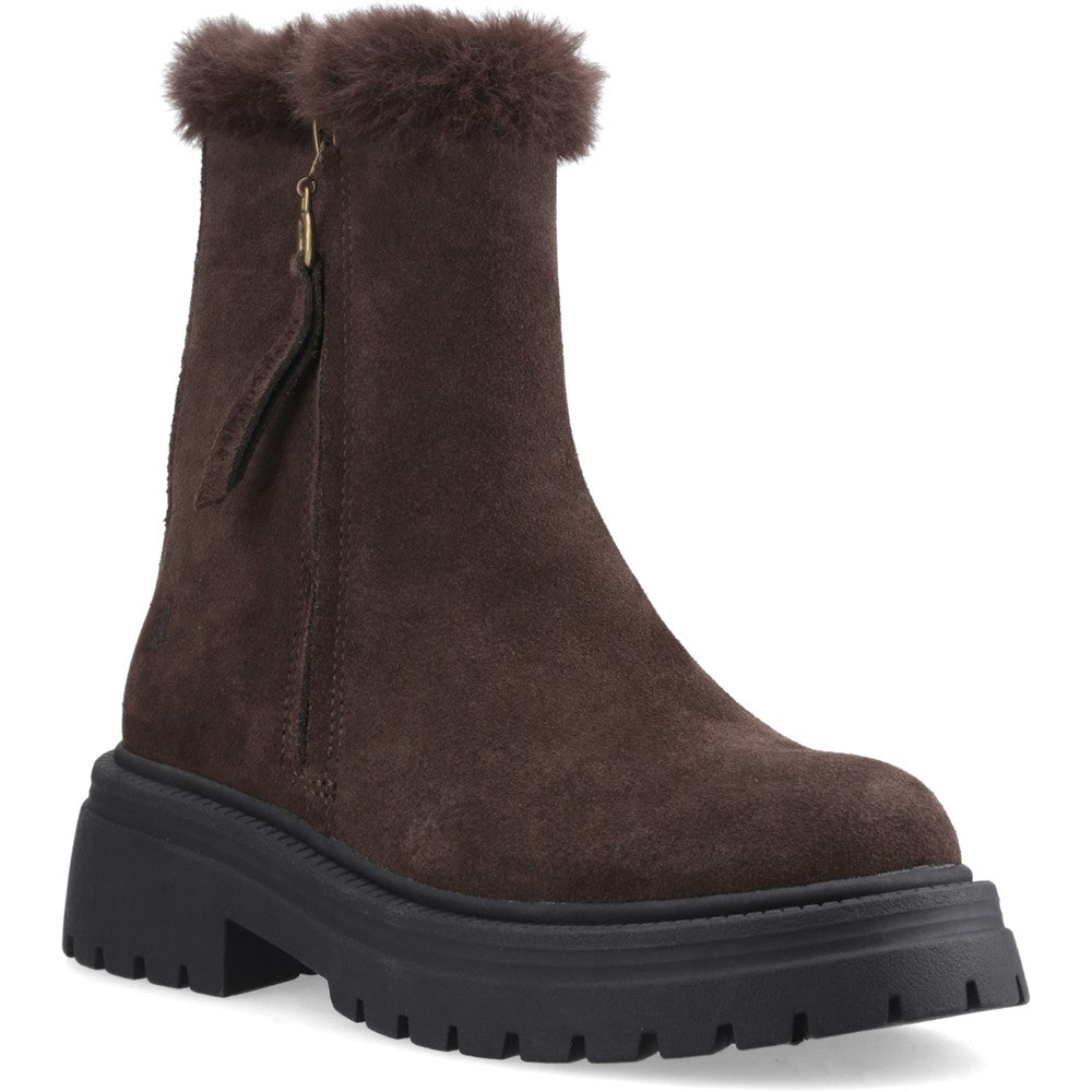 Ladies Mid Boot Chocolate Hush Puppies Rosalind Boot