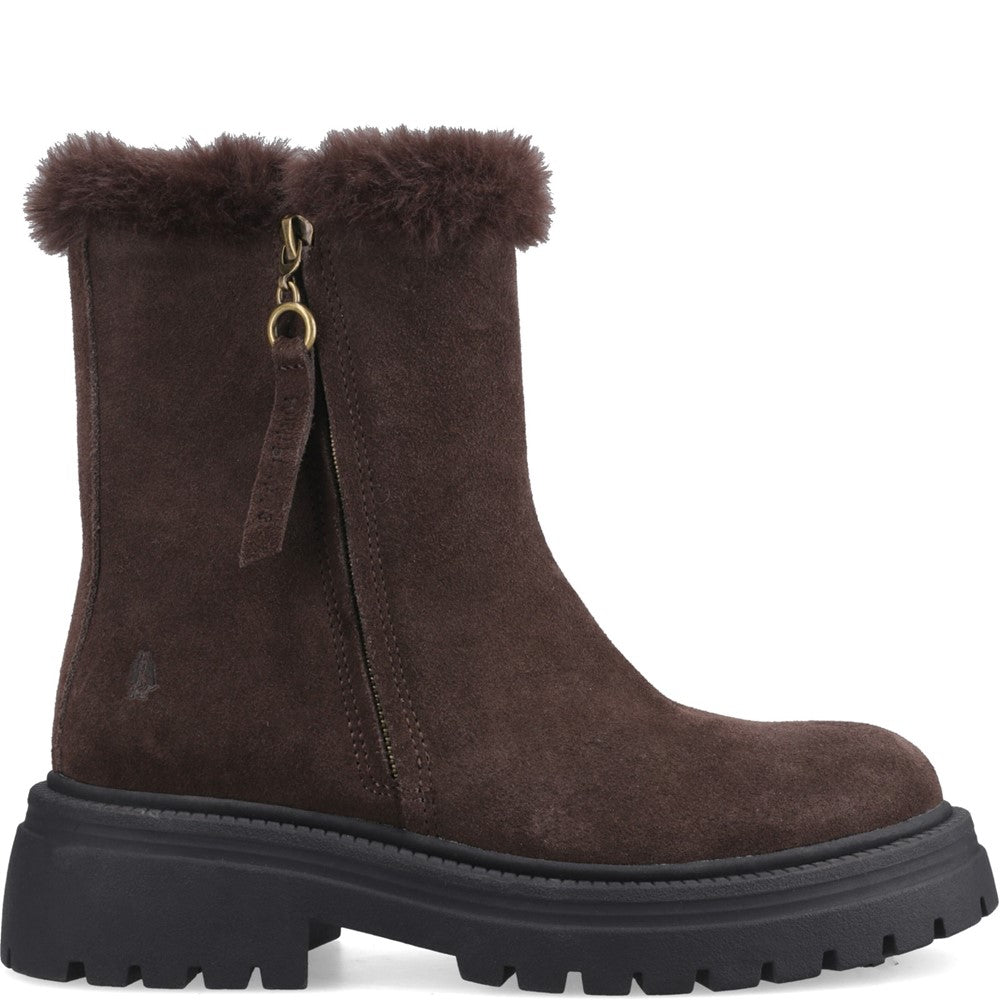Ladies Mid Boot Chocolate Hush Puppies Rosalind Boot