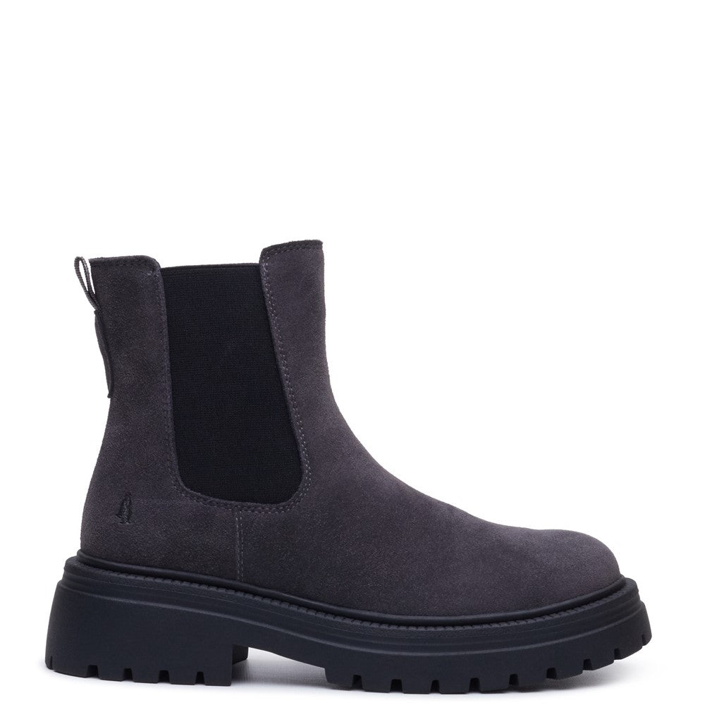Ladies Ankle Boots Charcoal Hush Puppies Rose Chelsea Boot