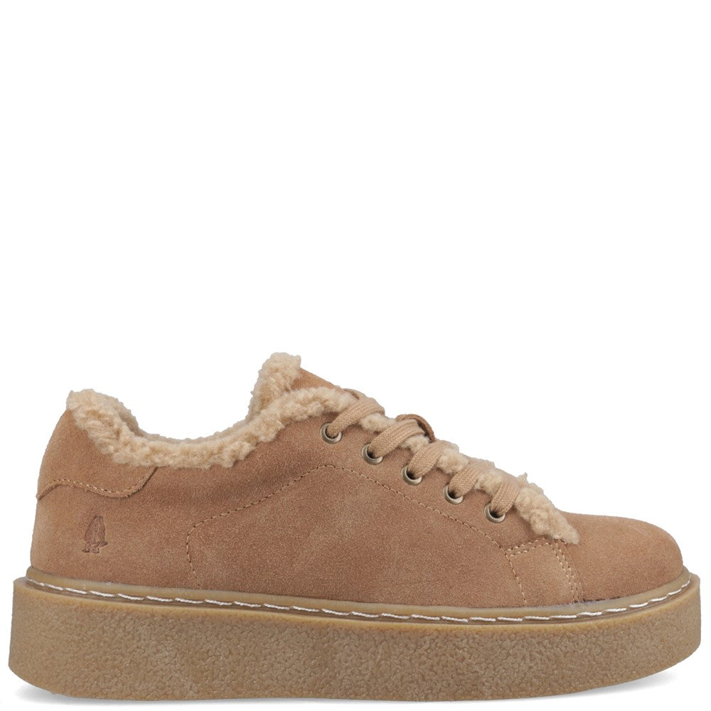 Shoe Ladies Summer Tan Hush Puppies Brinlee Fur Trainer
