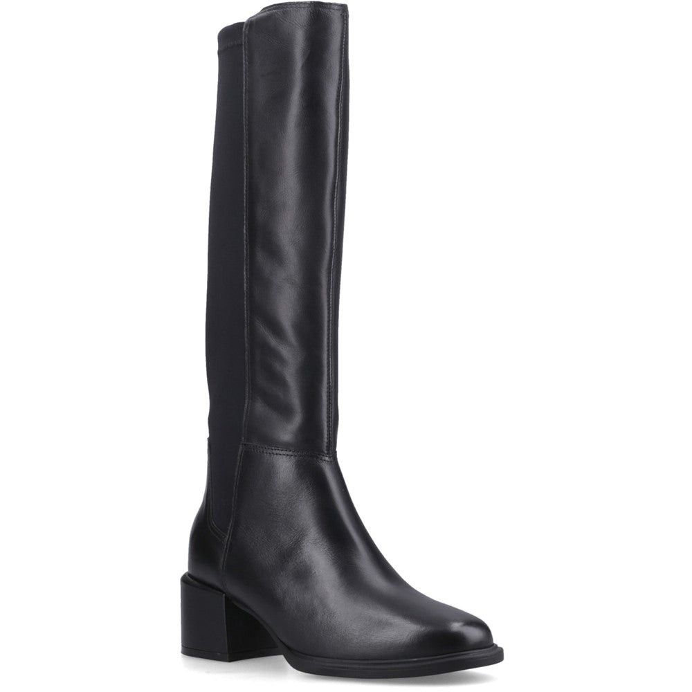 Ladies Long Boots Black Hush Puppies VERA LONG BOOT