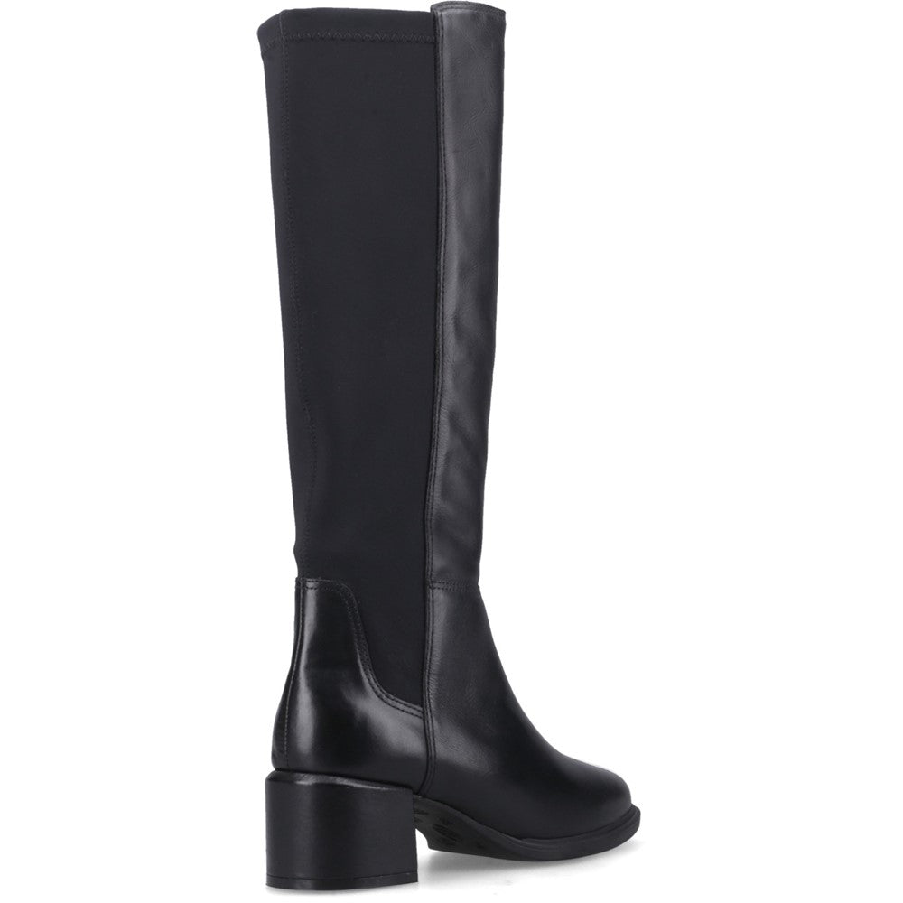 Ladies Long Boots Black Hush Puppies VERA LONG BOOT