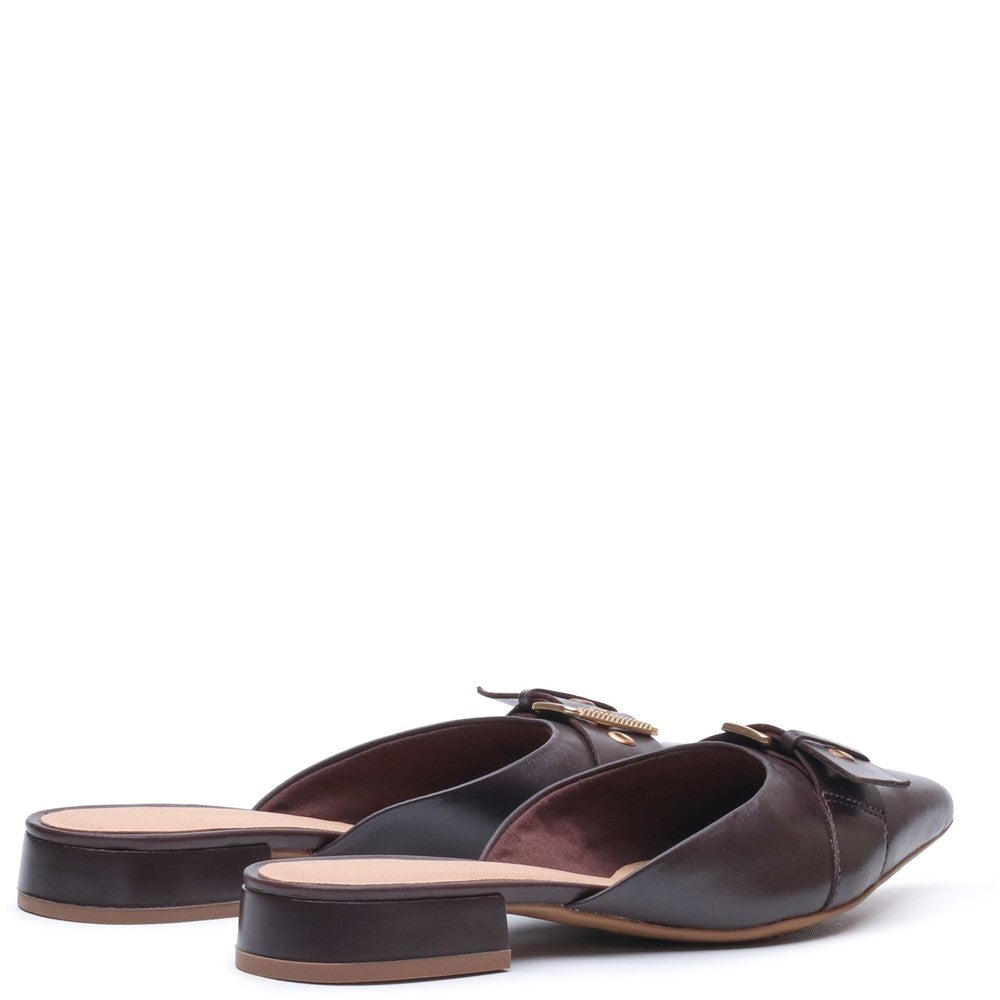 Slip On Ladies Shoes Brown Hush Puppies VESPER MULE