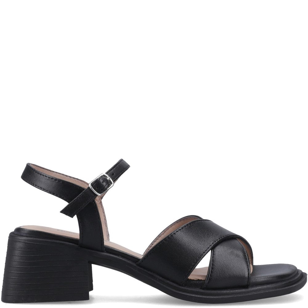 Ladies Heels Black Hush Puppies ZURI HEEL