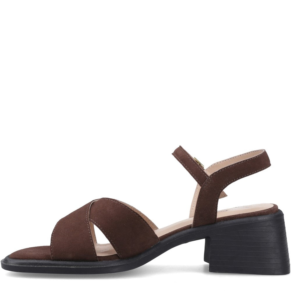 Ladies Heels Chocolate Hush Puppies ZURI HEEL