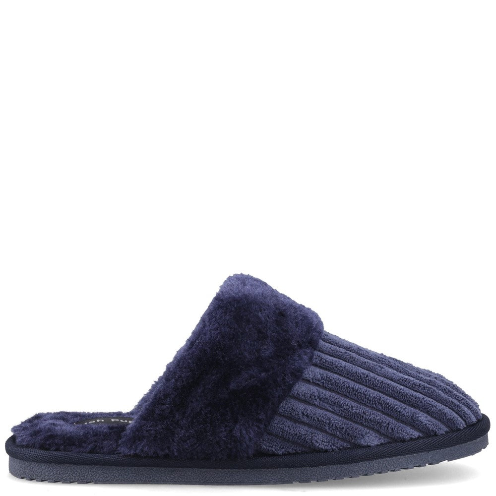 Classic Ladies Slippers Navy Hush Puppies Arianna Cord Slipper