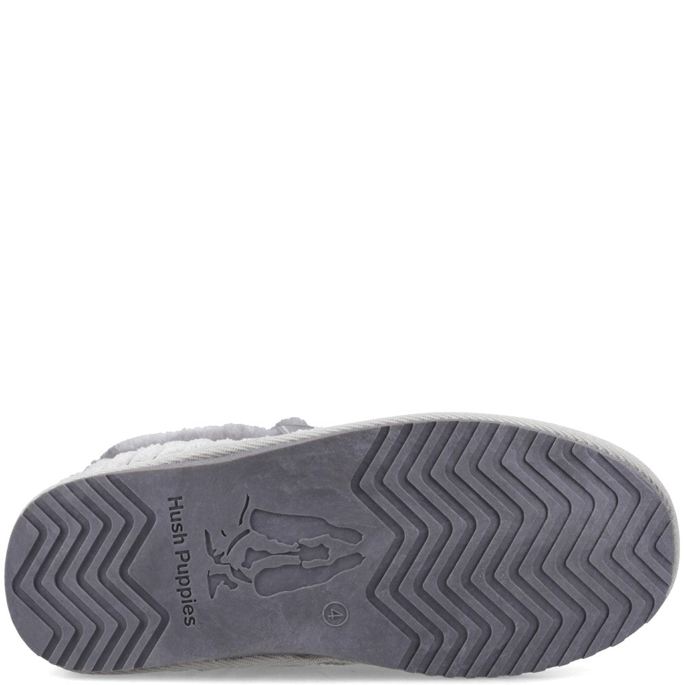 Classic Ladies Slippers Grey Hush Puppies Avianna Slipper