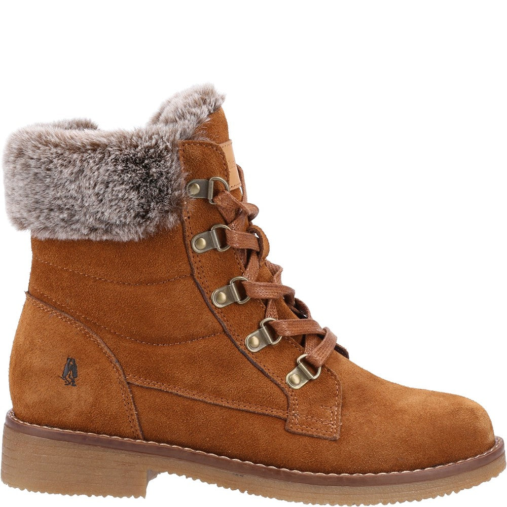 Ladies Ankle Boots Tan Hush Puppies Florence Wide Fit Boot