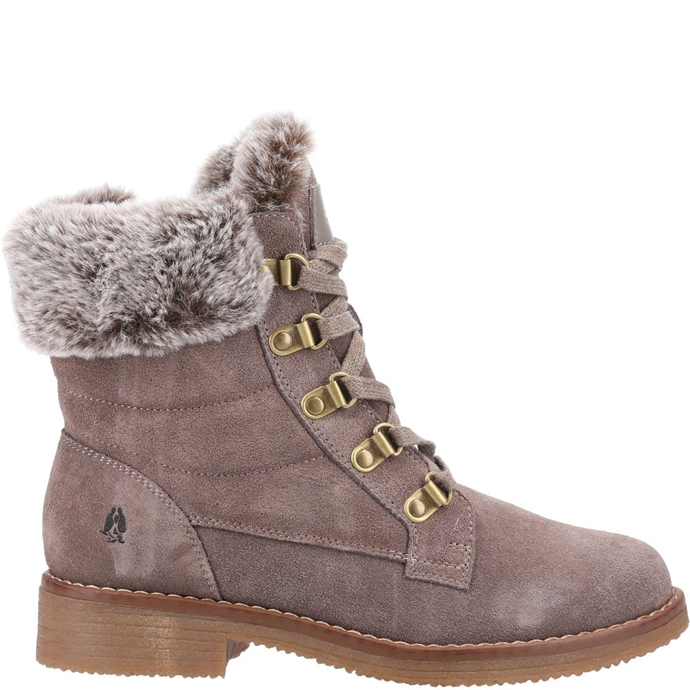 Ladies Ankle Boots Taupe Hush Puppies Florence Wide Fit Boot