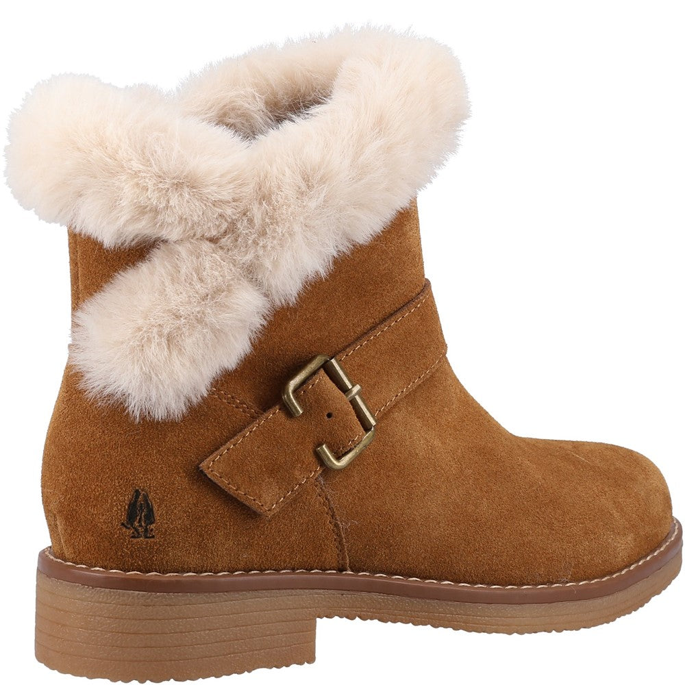 Ladies Ankle Boots Tan Hush Puppies Hannah Wide Fit Boot