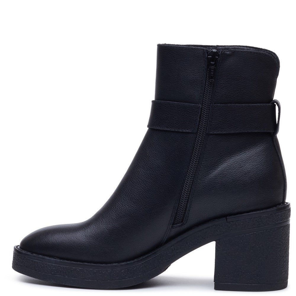 Ladies Ankle Boots Black Hush Puppies Fearne Leather Boot