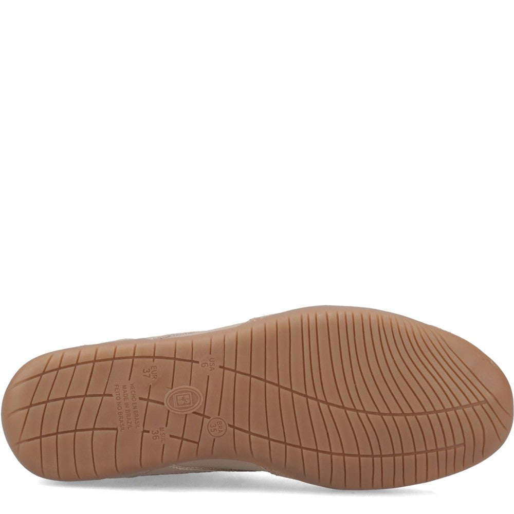 Ladies Sports Tan Hush Puppies Jovie Sneaker