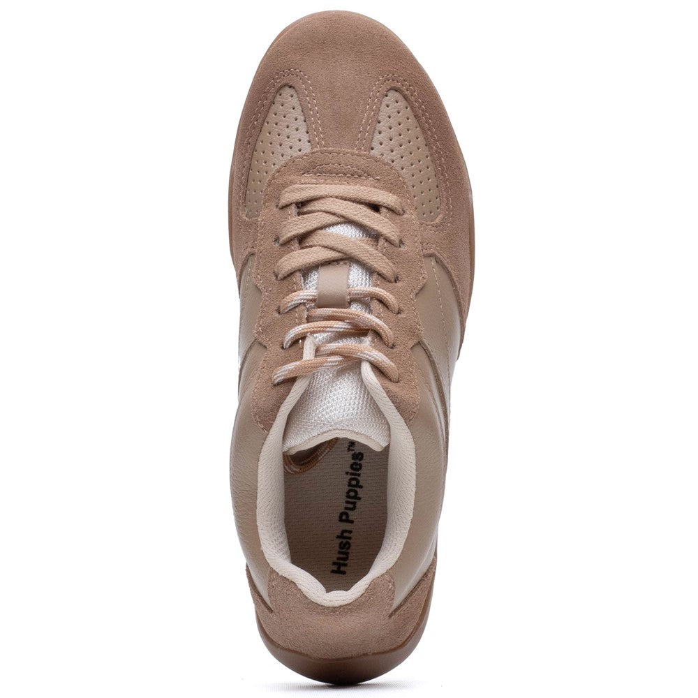 Ladies Sports Tan Hush Puppies Jovie Sneaker