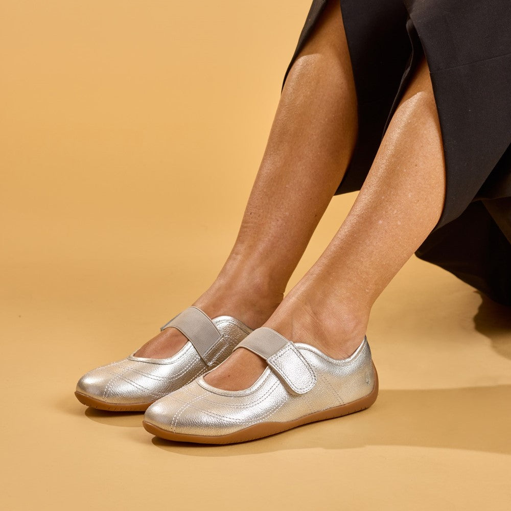 Ballerinas Silver Hush Puppies Juno Sneakerina