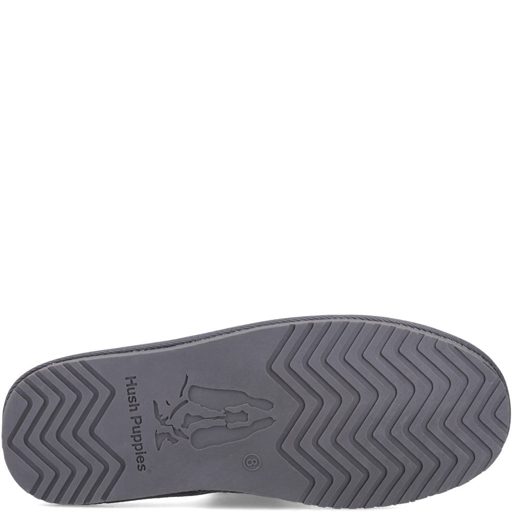 Classic Mens Slippers Grey Hush Puppies Calvin Slipper