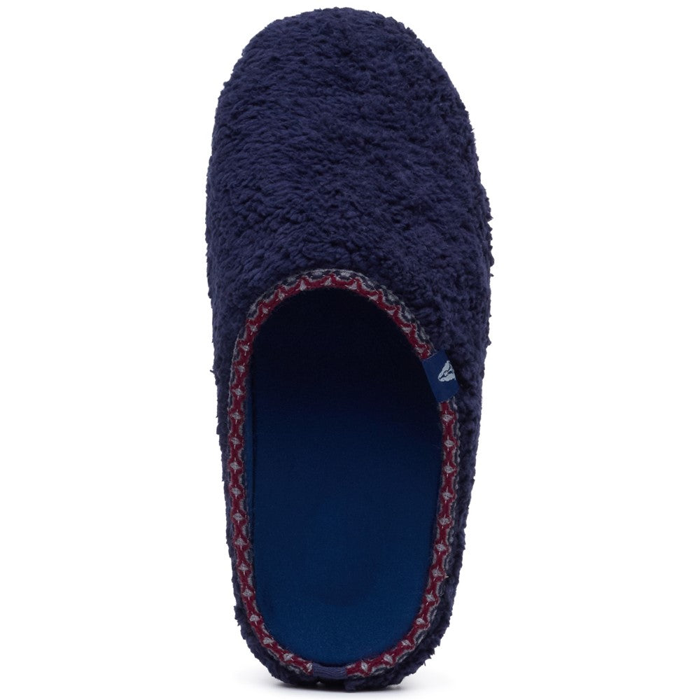 Classic Mens Slippers Navy Hush Puppies Good Teddy Slipper