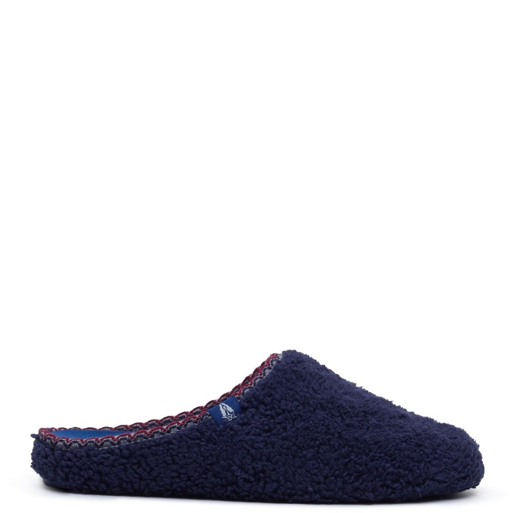 Classic Mens Slippers Navy Hush Puppies Good Teddy Slipper
