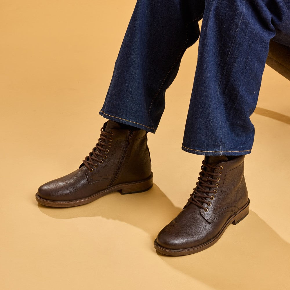 Mens Boots Brown Hush Puppies Irwin Boot